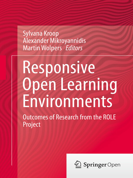 Title details for Responsive Open Learning Environments by Sylvana Kroop - Available